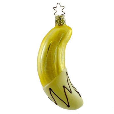 Inge Glas Dipped Banana Tree Ornament , (PC)
