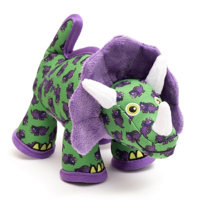 The Worthy Dog Triceratops Tough Dog Toy