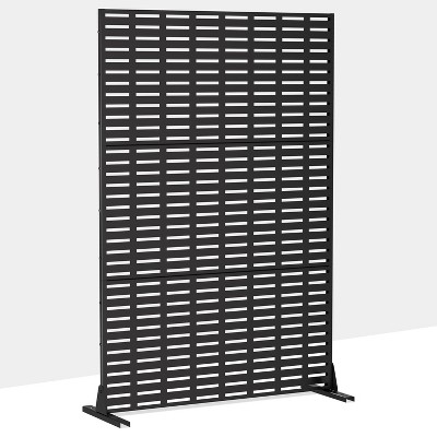Lirago 72 in Outdoor Privacy Panel Galvanized Metal Fence
