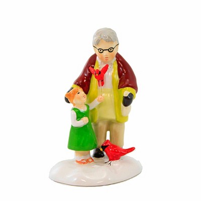 Department 56 Villages 3.0 Inch Birds Of A Feather... , Grandmother Granddaughter Red Bird (1PC)