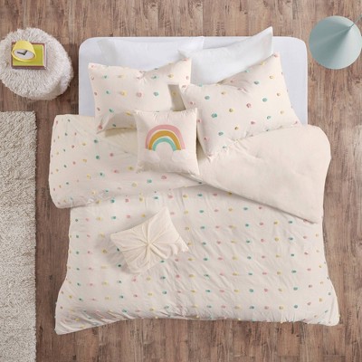 Kelsey Cotton Jacquard Pom Pom Kids' Comforter Set - Urban Habitat