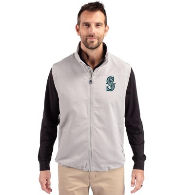 Seattle Mariners Cutter & Buck Charter Eco Recycled Mens Full-Zip Vest