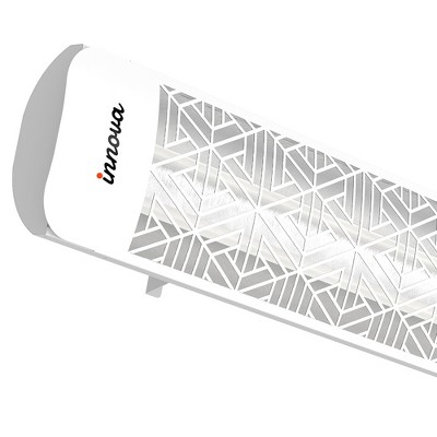 Eurofase Heating - 4000 Watt Electric Infrared Dual Element Heater-208 Voltage-White Finish-Mason Decorative Fascia