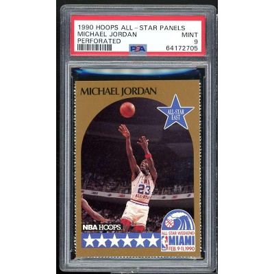 Michael Jordan Card 1990-91 Hoops All-Star Panels Perforated #nno PSA 9