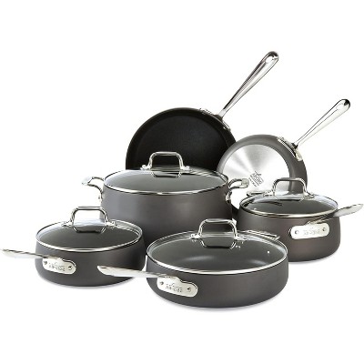 All-Clad HA1 Hard Anodized Nonstick Cookware Set 10 Piece