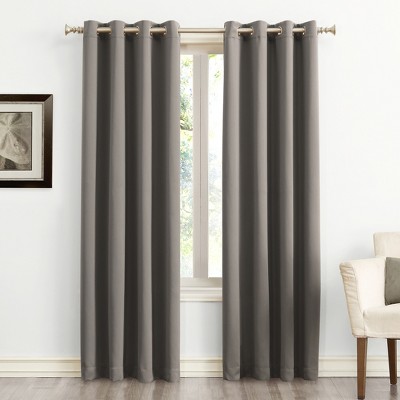 Sun Zero Blackout Kenneth Energy Saving Grommet Curtain Panel