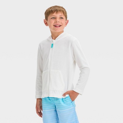 Boys' Solid Zip-Up Cover Up Top - Cat & Jack™