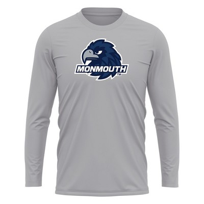 Men's Monmouth University Adult Sport Long Sleeve Shirt Primary Logo