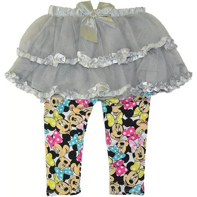 Disney Princess Toddler/Little Girl's Tulle Skirt with Legging Sets