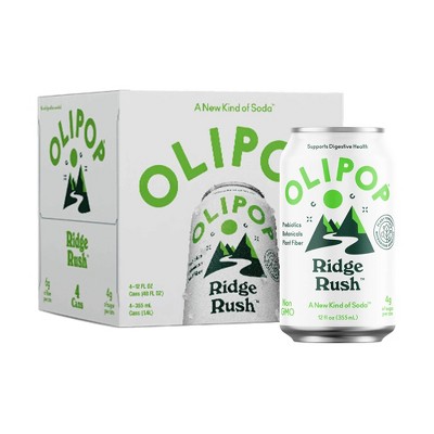 OLIPOP Ridge Rush Soda - 4ct/12 fl oz Cans