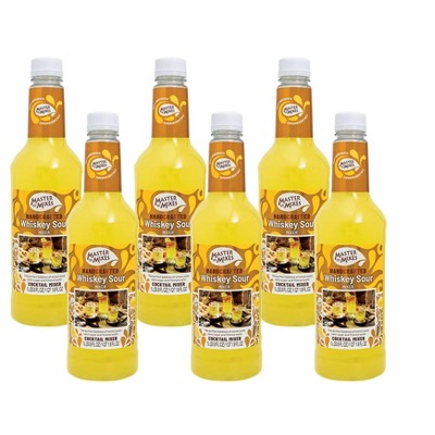 Master Of Mixes Whiskey Sour Mix - 6 pack, 33.8 oz