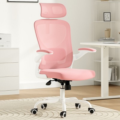Racxily Ergonomic Office Chair, Home Office Desk Chair with Headrest, High Back Computer Chair with Armrests and Adjustable Lumbar Support
