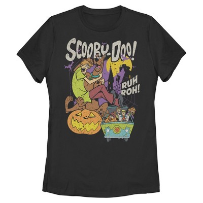 Womens Scooby Doo Ruh Roh Halloween Night T Shirt