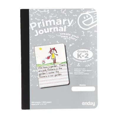 Enday Primary Journal Composition Notebook, Full Page Ruled - 100 Sheets