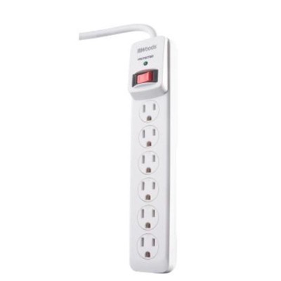Southwire Woods 6 outlets Surge Protector, Gray, 900 J, 3 ft. L - Case of 6