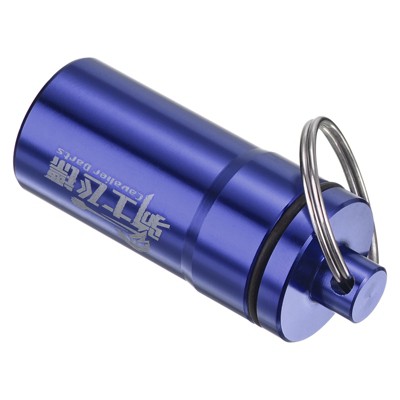 Unique Bargains Aluminum Portable Dart Accessories Storage Box with Keyring