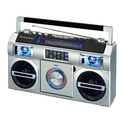 Studebaker 80's Retro Street Bluetooth Boombox with FM Radio CD Player LED EQ (SB2145)