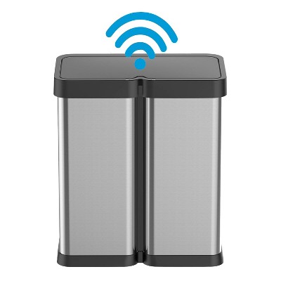 Automatic Trash Can, Touchless Smart Motion Sensor Rubbish Can, 2 x 8 Gallon (2 x 30 L)
