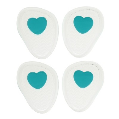 Unique Bargains Soft Heart Pattern Forefoot Insole Pads 2 Pairs