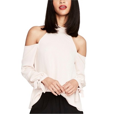 Rachel Roy Womens Mock neck Off the Shoulder Blouse
