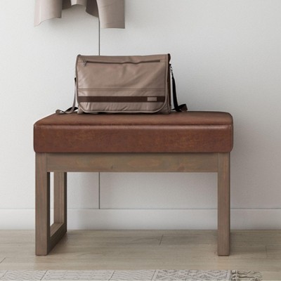 NicBex Modern Soft Cushion Small Footstool Ottoman Bench with U-Shaped Legs,Upholstered Shoe Bench for Living Room,Bedroom,Entryway