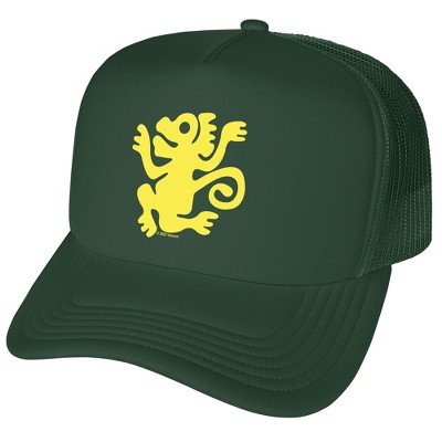 Legends Of The Hidden Temple Green Monkeys Foam Trucker Cap Hunter Green