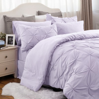 Cozy Comfort by Bedsure-Solid Diamond Pintuck Bedding Comforter, 80GSM