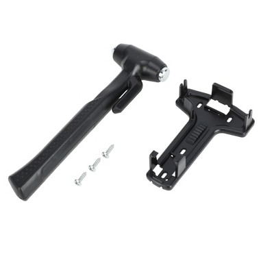 Unique Bargains Car Safety Hammer 8.86"x3.11"x1.22" Black 1 Pc