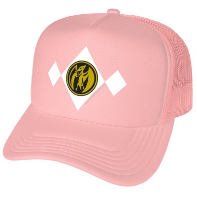 Power Rangers Pink Chest Medallion Foam Trucker Cap PinkÊ