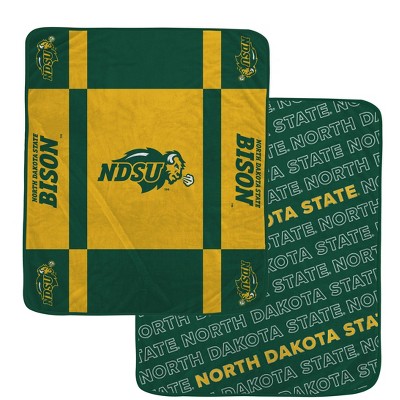 NCAA North Dakota State Bison Reverse Block Double Sided Ultra Cozy Blanket