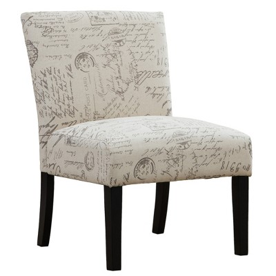Ridstar Armless Contemporary Accent Chair For Living Room-White