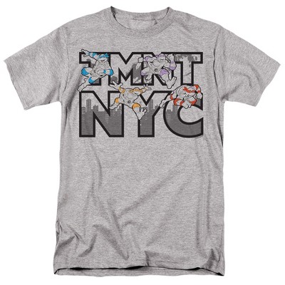 Teenage Mutant Ninja Turtles Nyc Turtles Unisex Adult T Shirt  Athletic Heather