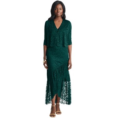 Jessica London 2-Piece Lace Tulip Jacket Dress