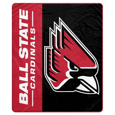 NCAA Ball State Cardinals Ultra Soft Tailgate Throw Blanket