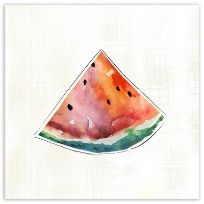 Courtside Market Happy Melon Gallery-Wrapped Canvas