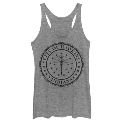 Women's Stranger Things City of Hawkins Crest Racerback Tank Top