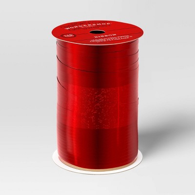 115' Christmas Curling Ribbon Wraphia Red - Wondershop™