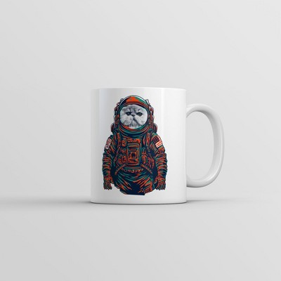 Crazy Dog Space Kitty Mug Cool Astronaut Kitten Graphic Coffee Cup-11oz