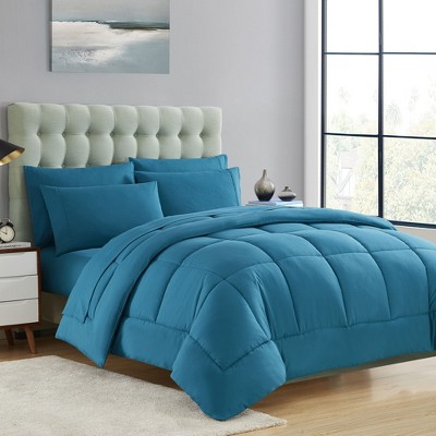 All Season Bed-in-A-Bag Solid Color Comforter & Sheet Set Ultra Soft Bedding by Sweet Home Collection®