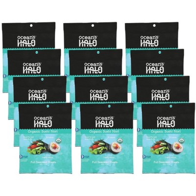 Ocean's Halo Organic Sushi Nori - Case of 12/1 oz