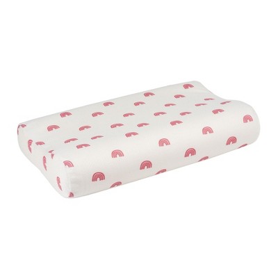 Tiny Twinkle Toddler Pillow with Fitted Pillowcase, Ergonomic with Memory Foam Made for Kids