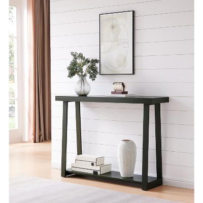 Kings Brand Furniture Emma Wood Console Sofa Table with Storage Shelf for Entryway, Hallway, Behind The Couch, Living Room, Foyer, Bedroom