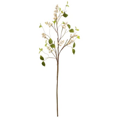 Northlight Artificial Berry Branch Sprays - 38" - Green and Cream - Set of 4