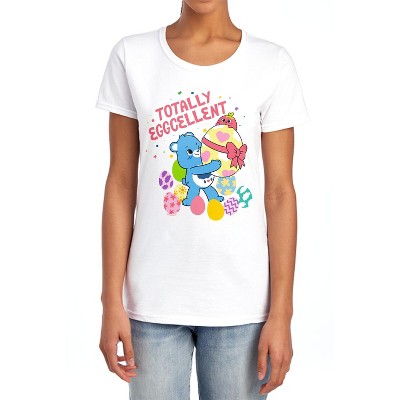 Care Bears: Unlock the Magic Totally Eggcellent Easter Women's T-Shirt White