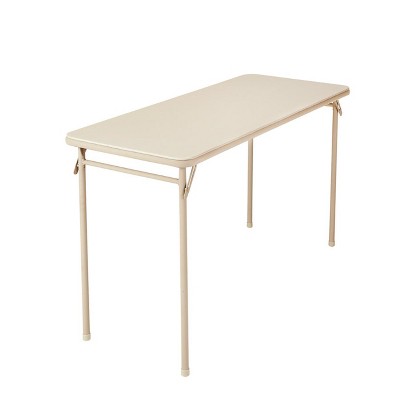 COSCO 20" x 48" Vinyl Top Serving Folding Table