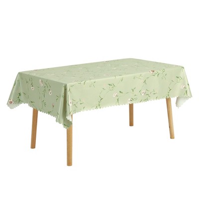 Unique Bargains Dining Rectangle Vinyl Oil Proof Wrinkle-Resistant Tablecloth 1 Pc