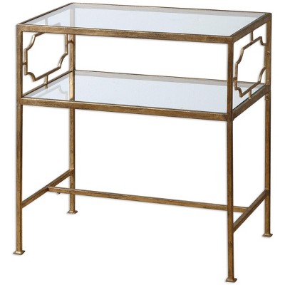 Uttermost Genell Glam Side Table for Bedroom or Entryway
