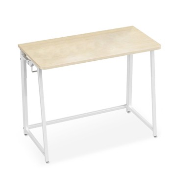 Itopfox Folding Desk Small Foldable Desk for Study, Home Office, Bedroom, Living Room, Kitchen, Compact Space Saving Design