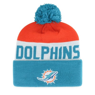 NFL Miami Dolphins Margin Knit Beanie: Sports Team Logo, Adult One Size