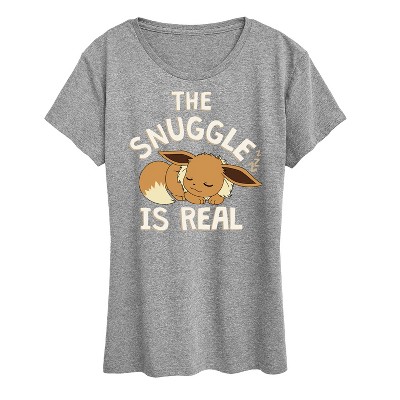 Women's - Pokémon - The Snuggle Eevee Short Sleeve Graphic T-Shirt